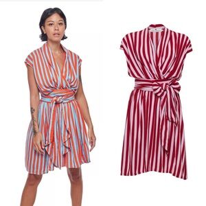 State of Georgia The Point Short Dress in pink and red Size Medium